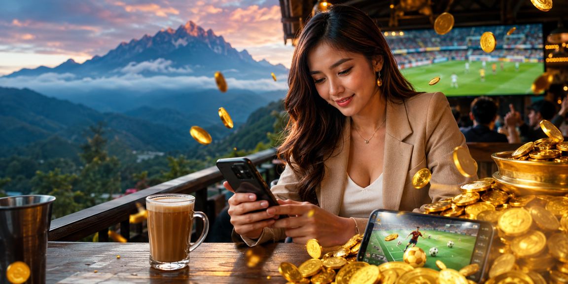 Pemain dari Sabah menggunakan telefon pintar untuk akses promosi kasino mudah alih rempit33